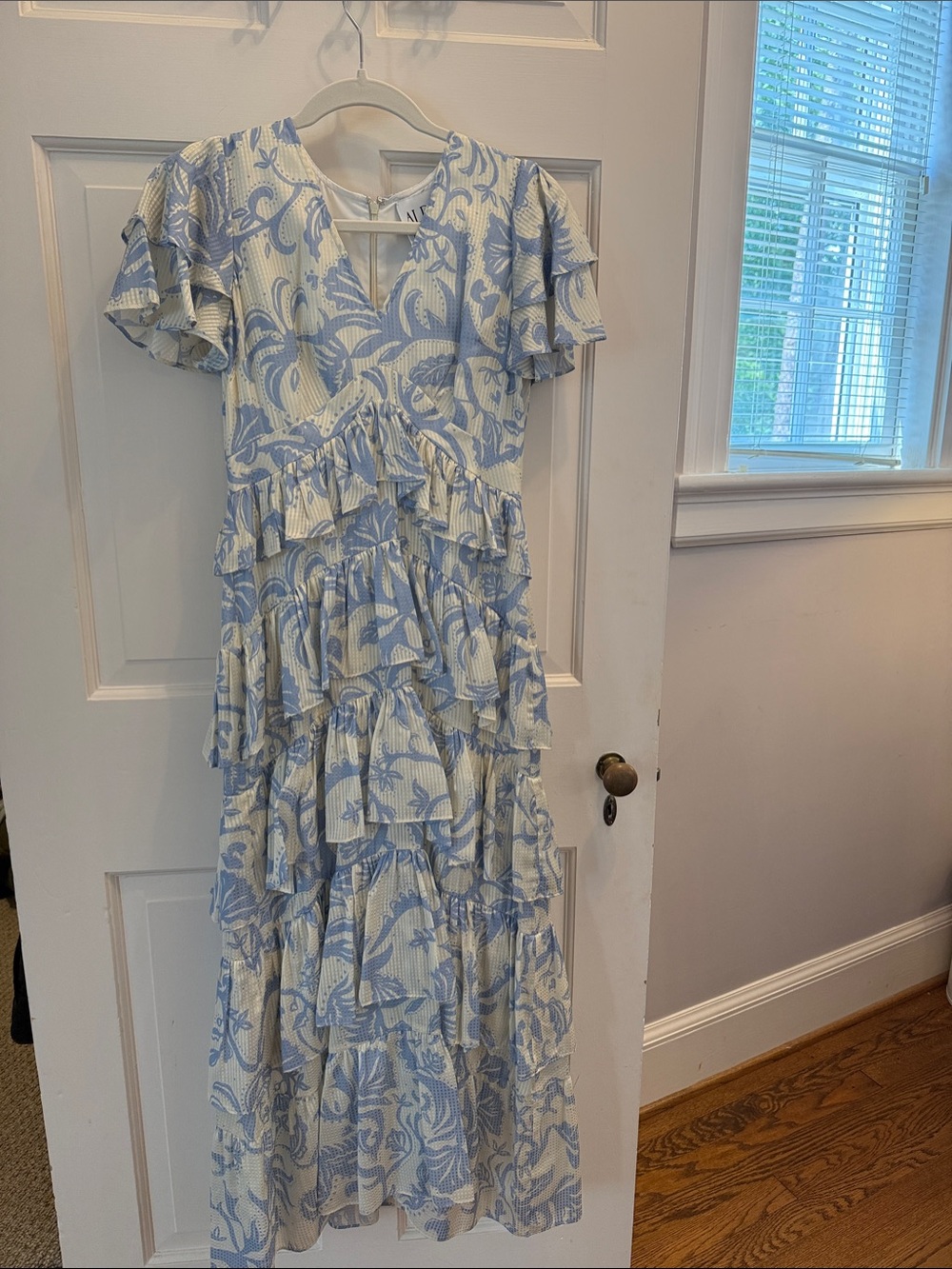 Alden Adair Tiered Ruffle Midi Dress